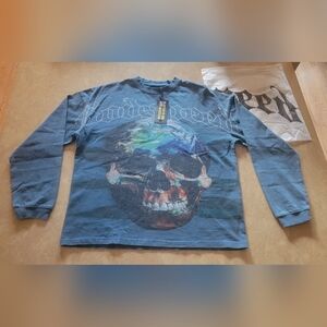 Godspeed Skull Globe Longsleeve Tee | Size XS